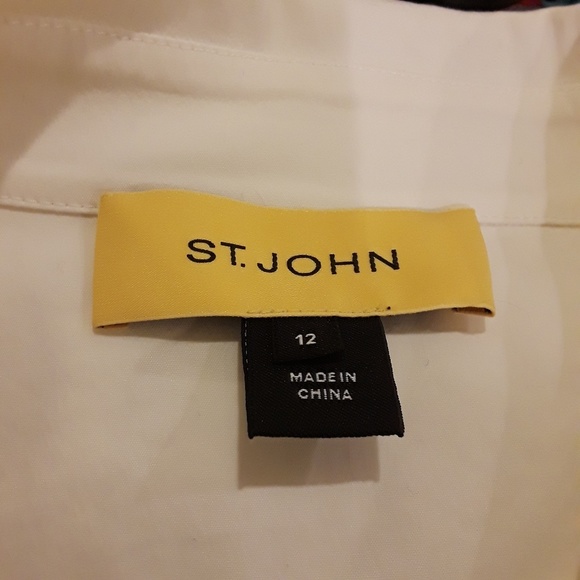 St. John Off White Blouse - Picture 5 of 8